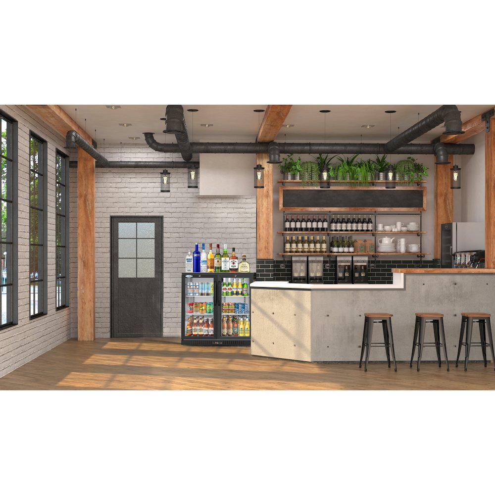 35 in. Two-Door Back Bar Refrigerator - 7.4 Cu Ft.. Picture 11