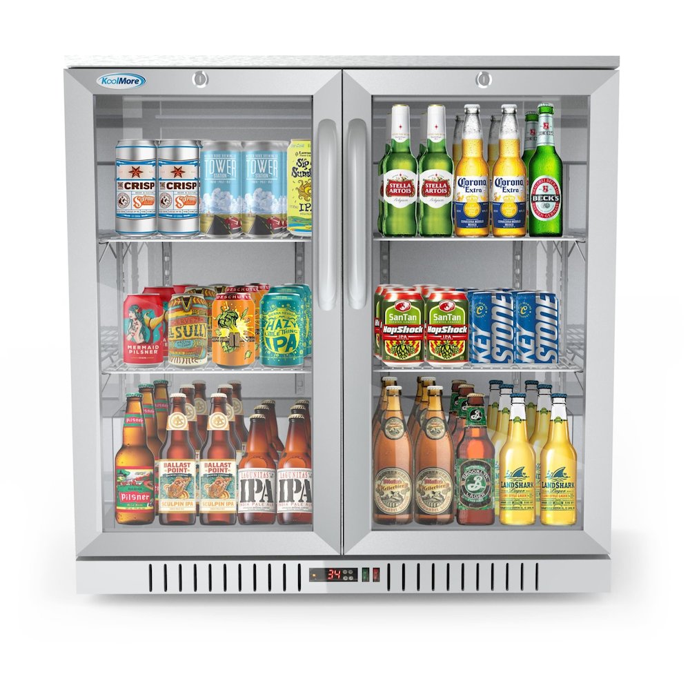 35 in. Two-Door Back Bar Refrigerator - 7.4 Cu Ft.. Picture 3