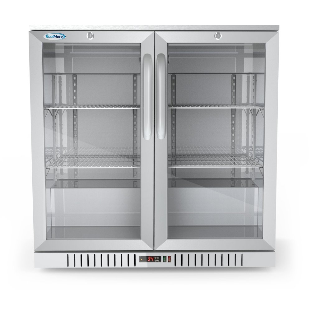 35 in. Two-Door Back Bar Refrigerator - 7.4 Cu Ft.. Picture 1