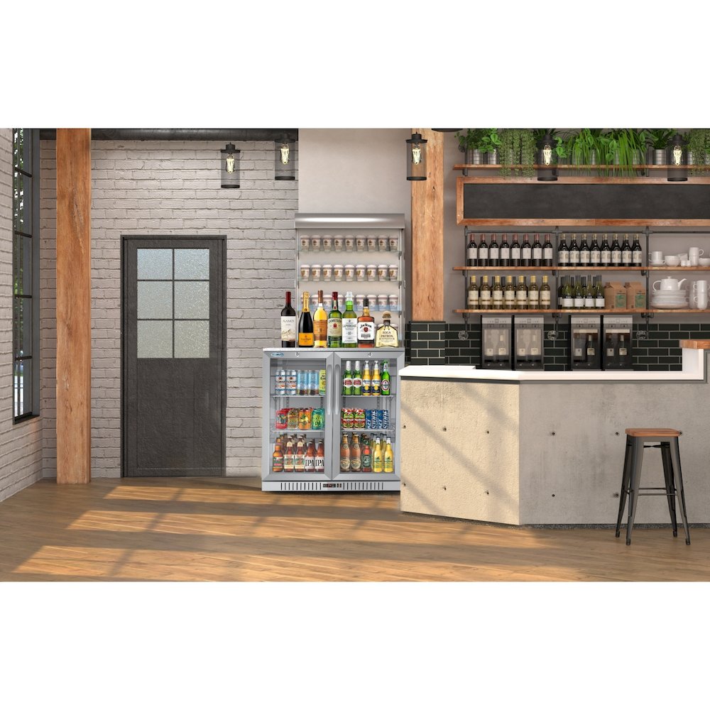 35 in. Two-Door Back Bar Refrigerator - 7.4 Cu Ft.. Picture 10
