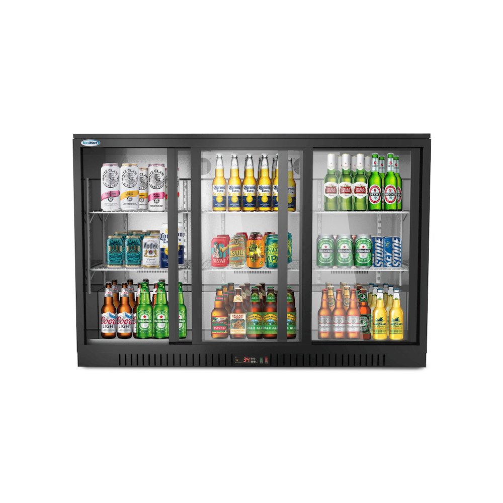 53 in. Three-Door Back Bar Refrigerator - 11.3 Cu Ft.. Picture 1