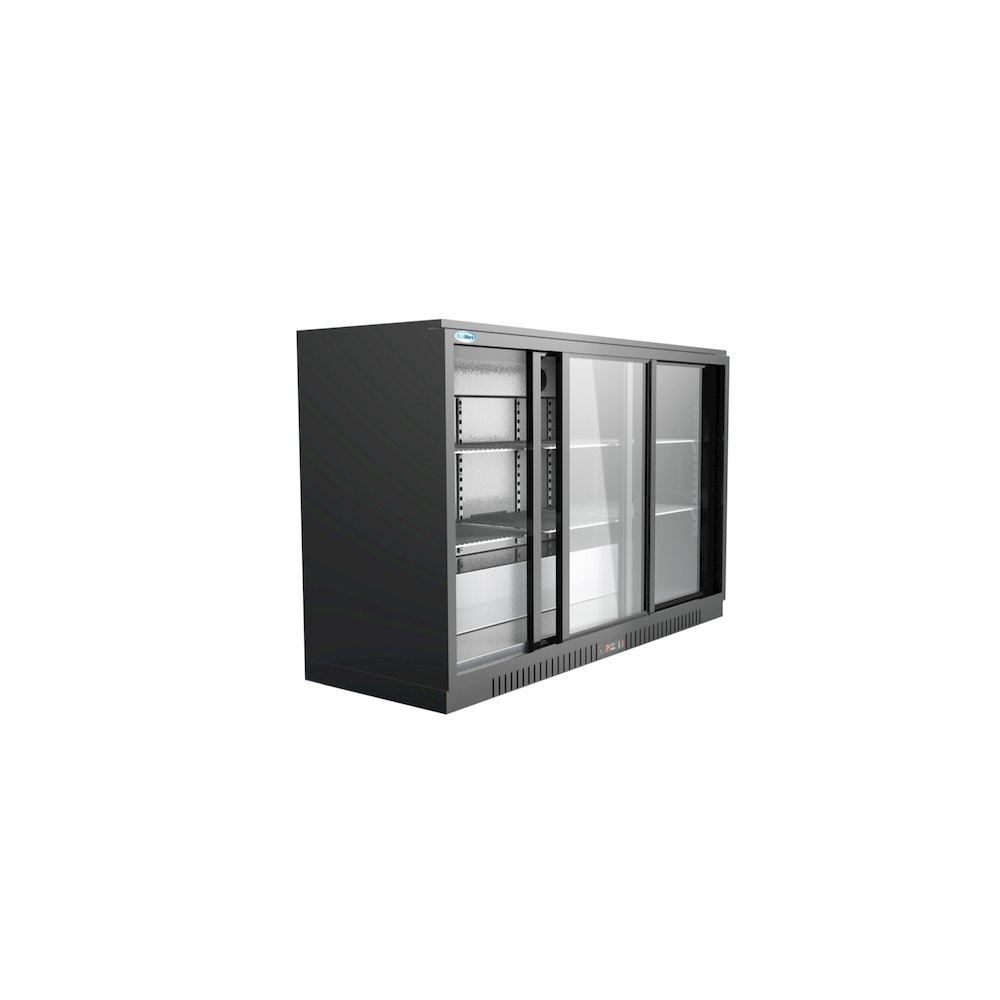 53 in. Three-Door Back Bar Refrigerator - 11.3 Cu Ft.. Picture 5