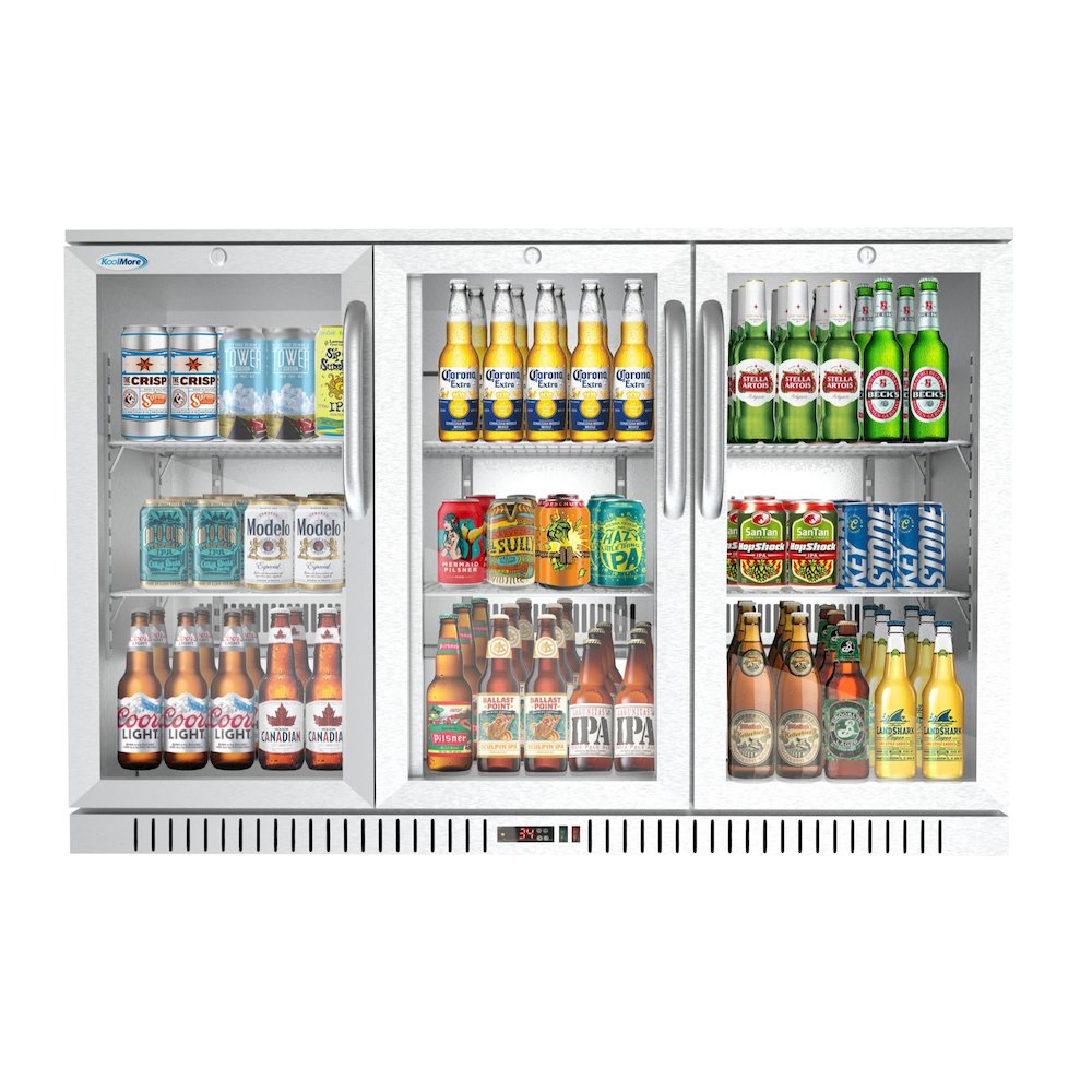 53 in. Three-Door Back Bar Refrigerator - 11 Cu Ft.. Picture 3