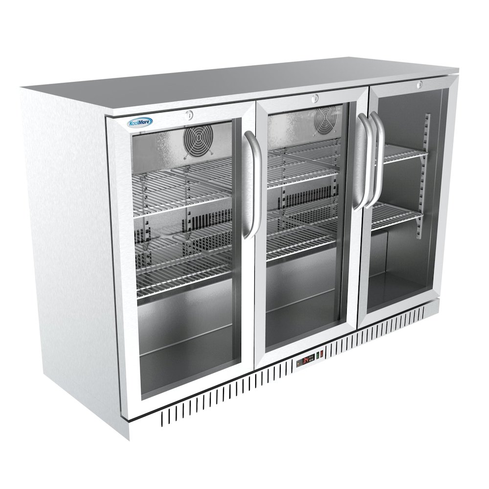 53 in. Three-Door Back Bar Refrigerator - 11 Cu Ft.. Picture 1