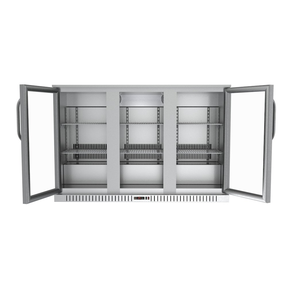 53 in. Three-Door Back Bar Refrigerator - 11 Cu Ft.. Picture 2
