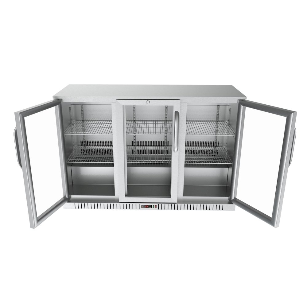 53 in. Three-Door Back Bar Refrigerator - 11 Cu Ft.. Picture 5