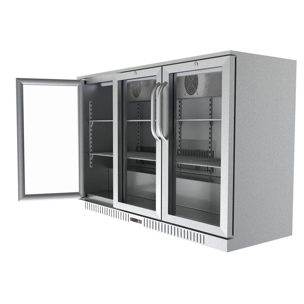 53 in. Three-Door Back Bar Refrigerator - 11 Cu Ft.. Picture 8