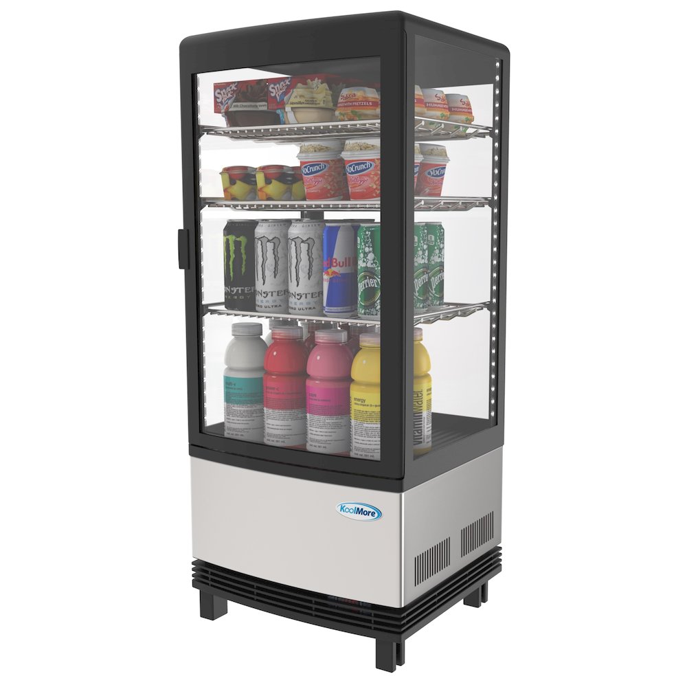 17 in. Stainless-Steel Countertop Display Refrigerator - 3 Cu Ft.. Picture 3