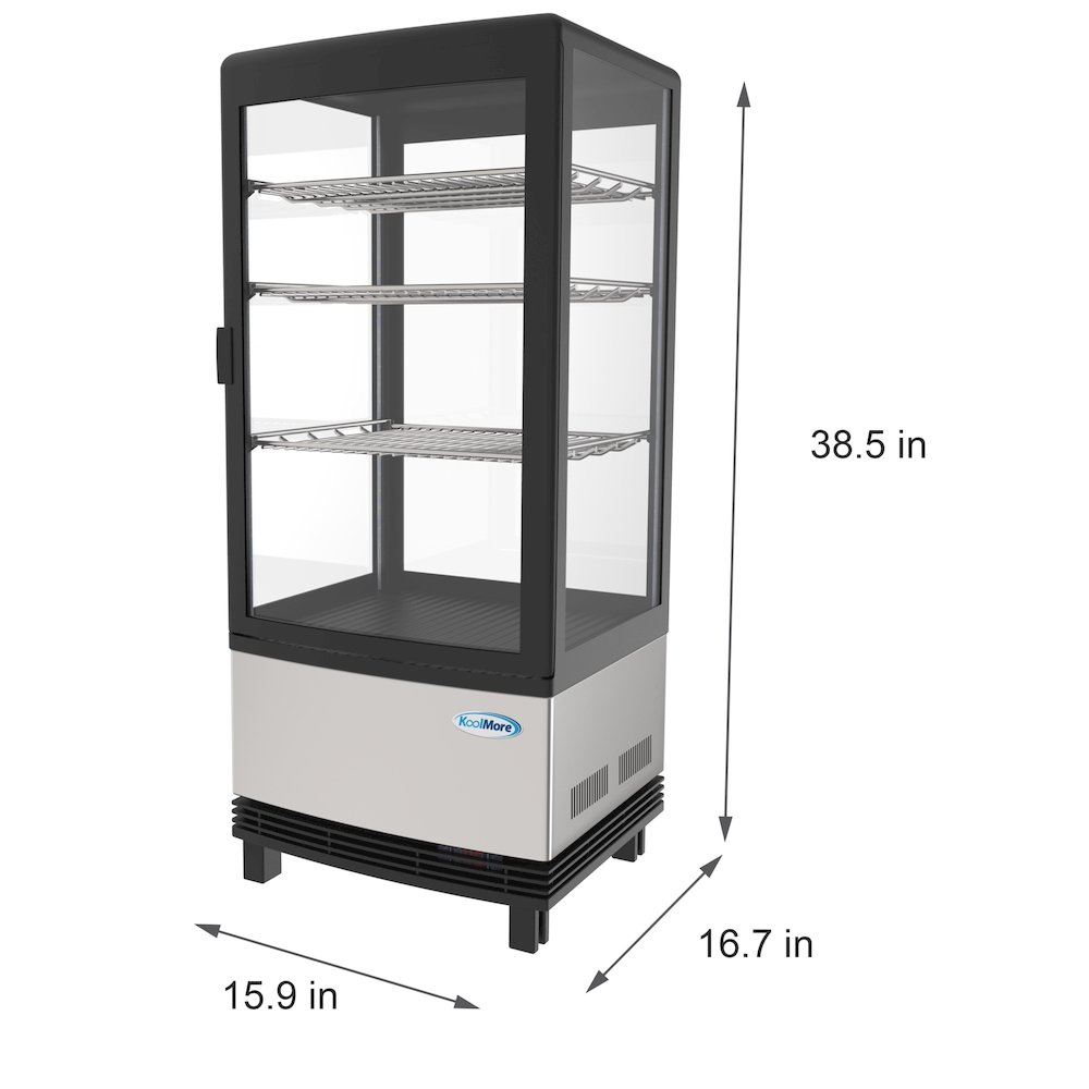 17 in. Stainless-Steel Countertop Display Refrigerator - 3 Cu Ft.. Picture 5