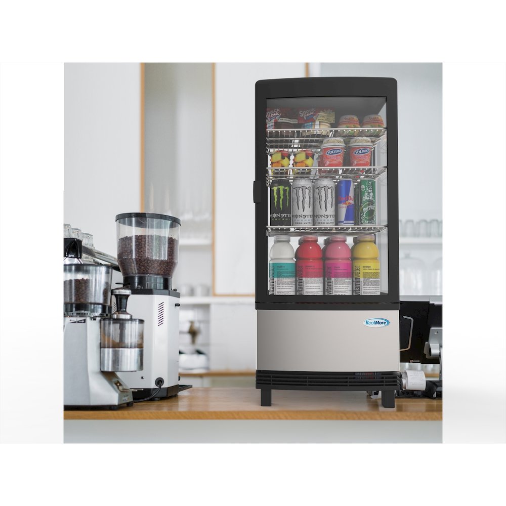 17 in. Stainless-Steel Countertop Display Refrigerator - 3 Cu Ft.. Picture 8
