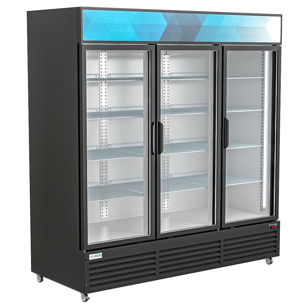 71 in. Three-Door Merchandiser Refrigerator - 56 Cu Ft.. Picture 1