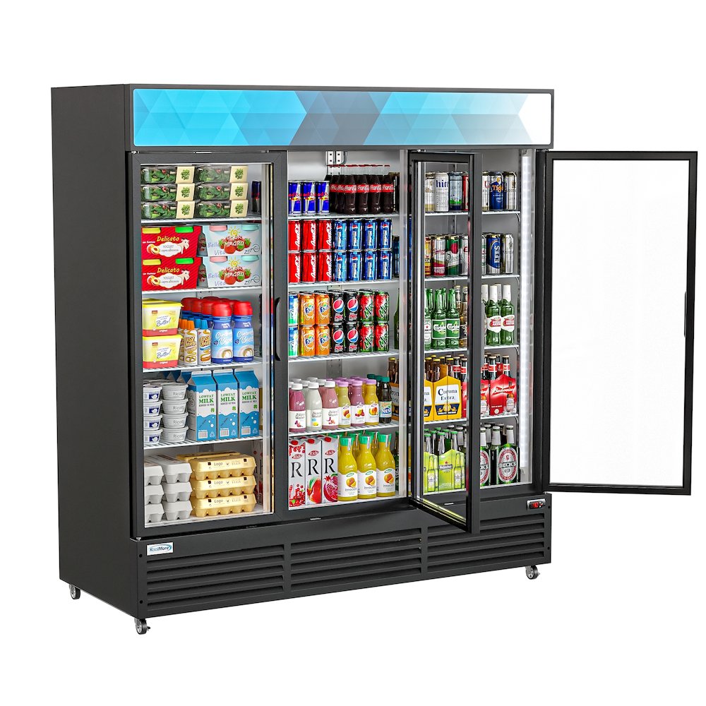 71 in. Three-Door Merchandiser Refrigerator - 56 Cu Ft.. Picture 2