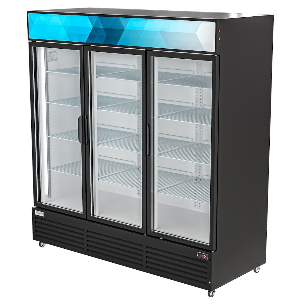 71 in. Three-Door Merchandiser Refrigerator - 56 Cu Ft.. Picture 4