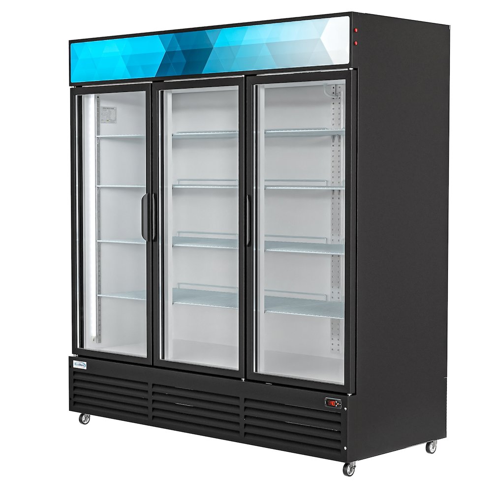 71 in. Three-Door Merchandiser Refrigerator - 56 Cu Ft.. Picture 5