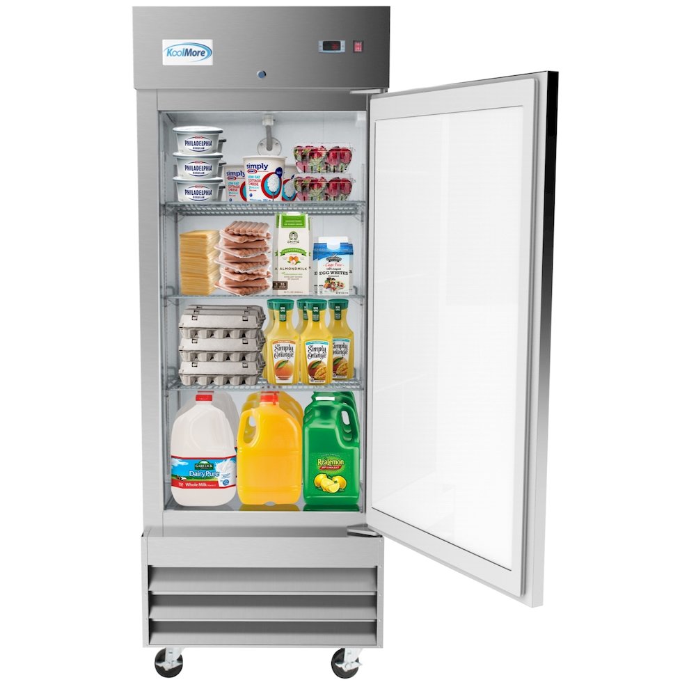 29 in. One-Door Reach-In Refrigerator - 15.5 Cu Ft.. Picture 3