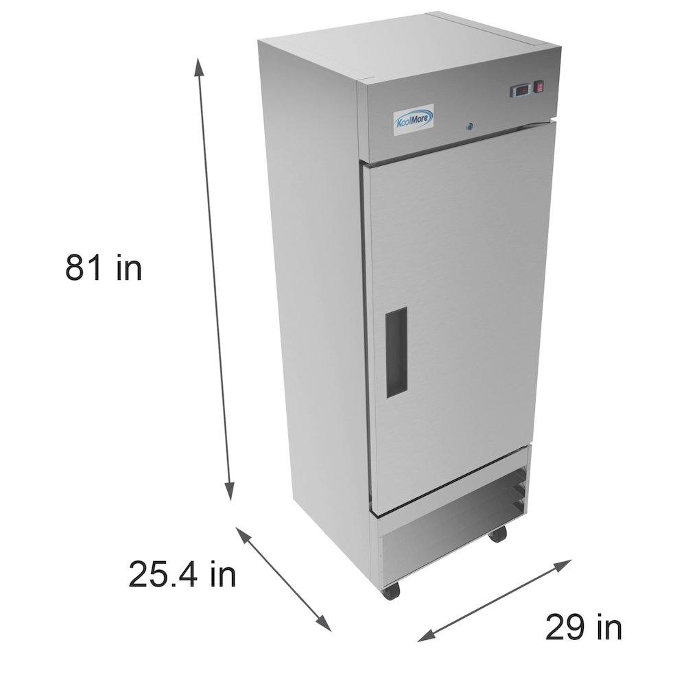 29 in. One-Door Reach-In Refrigerator - 15.5 Cu Ft.. Picture 6