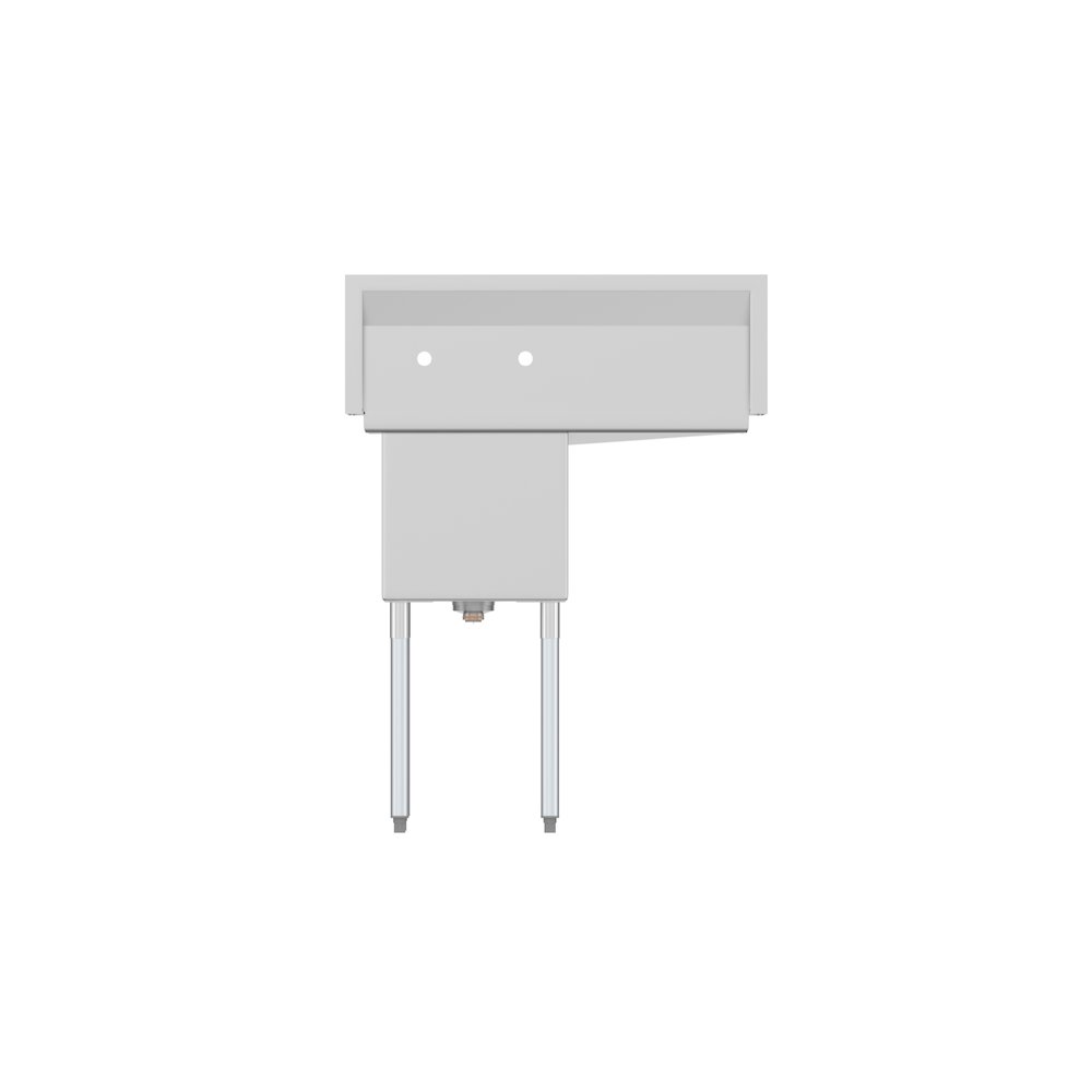 33 in. One Compartment Sink with Drainboard, Bowl Size 15"x 15"x 12". Picture 8