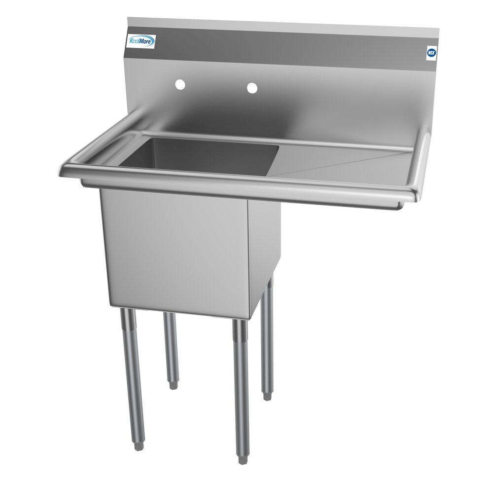 33 in. One Compartment Stainless Steel Sink. Picture 1
