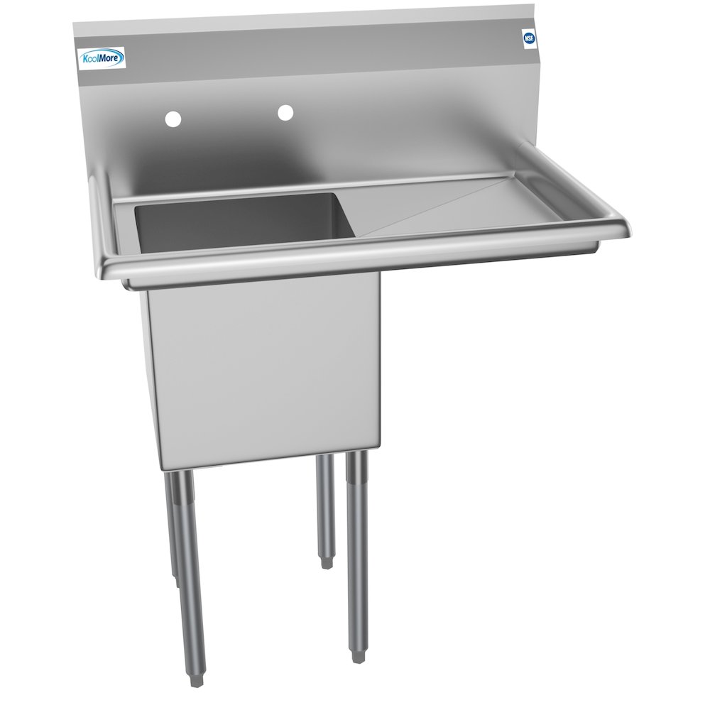 33 in. One Compartment Stainless Steel Sink. Picture 2