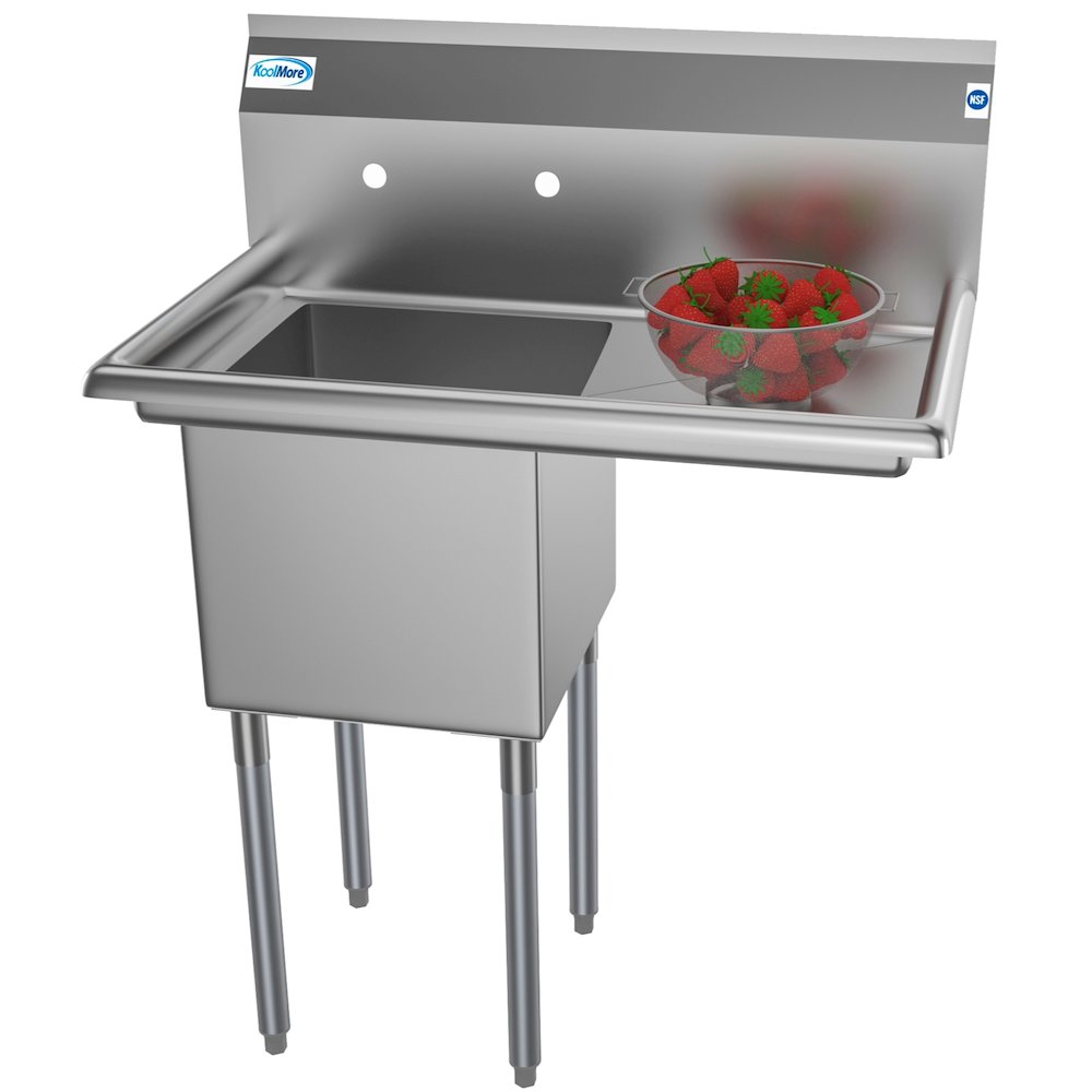 33 in. One Compartment Stainless Steel Sink. Picture 3