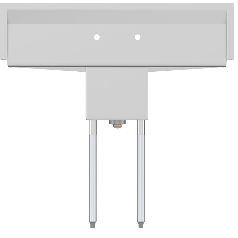 44 in. One Compartment Sink with 2 Drainboards, Bowl Size 12"x 16"x 10". Picture 6