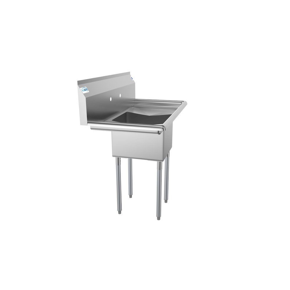 38 in. One Compartment Sink with Drainboards, Bowl Size 14"x 16"x 11". Picture 6