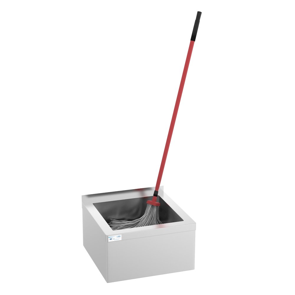 12 in. Floor Mop Sink with Deep Basin, Bowl Size 19" x 22" x 12". Picture 2