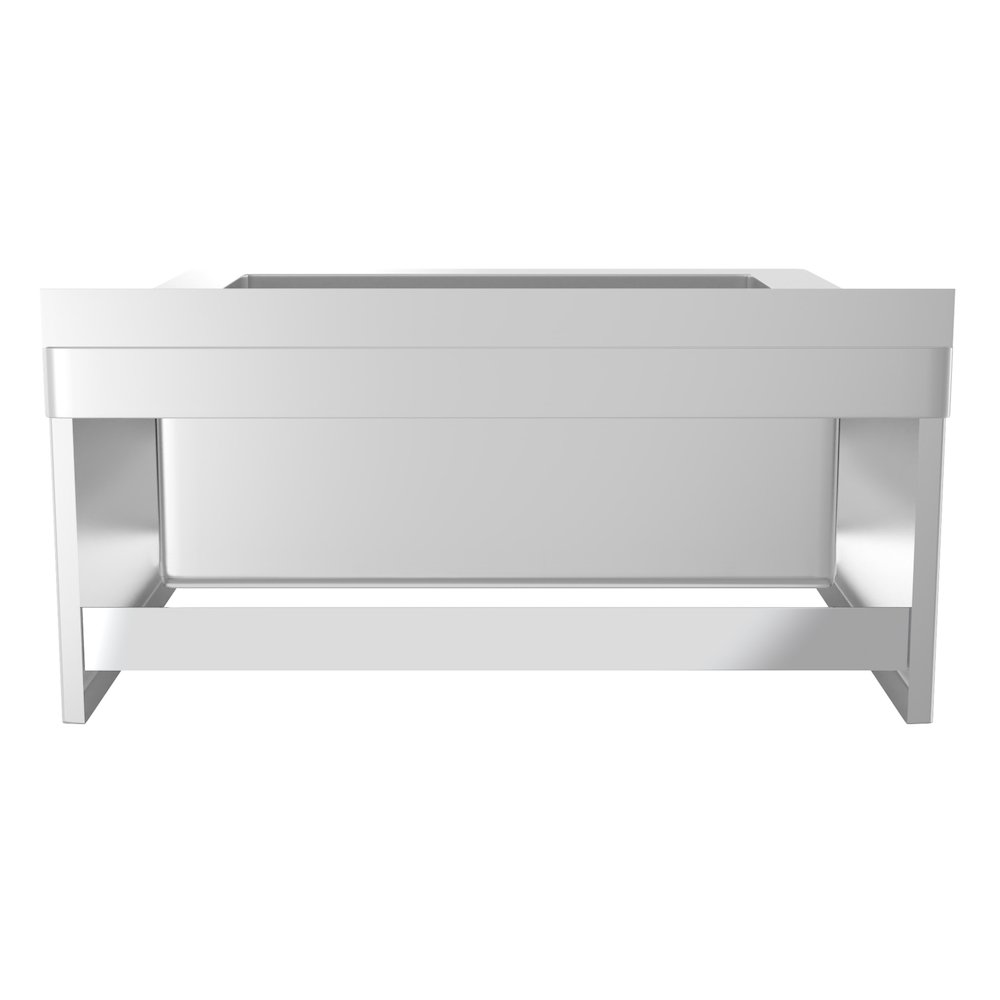 13 in. Commercial Floor Mop Sink with Deep Basin, Bowl size 24" x 24" x 13". Picture 5