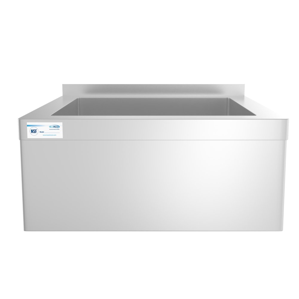 13 in. Commercial Floor Mop Sink with Deep Basin, Bowl size 24" x 24" x 13". Picture 6