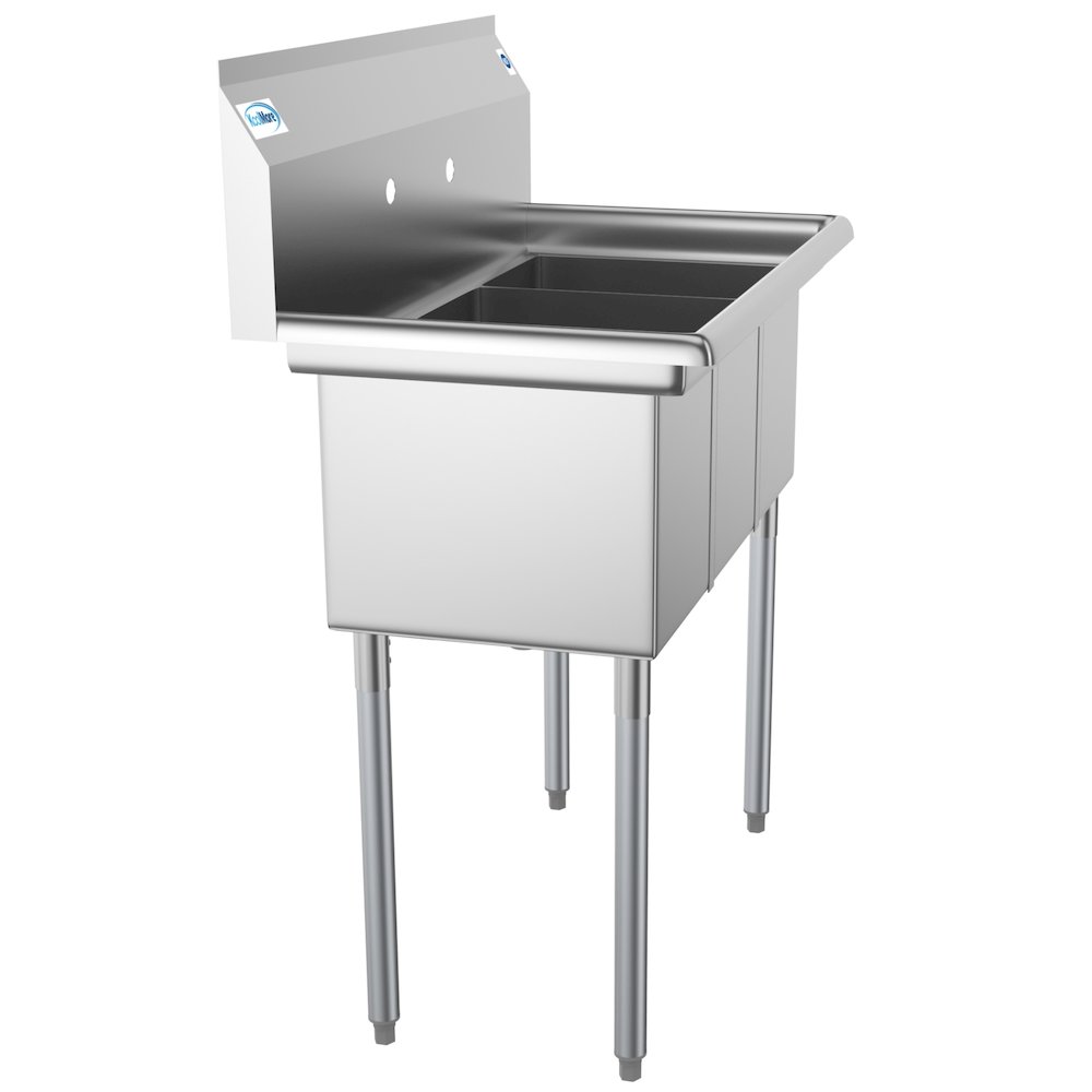 36 in. Three Compartment Sink, Bowl Size 10" x 14" x 10". Picture 2