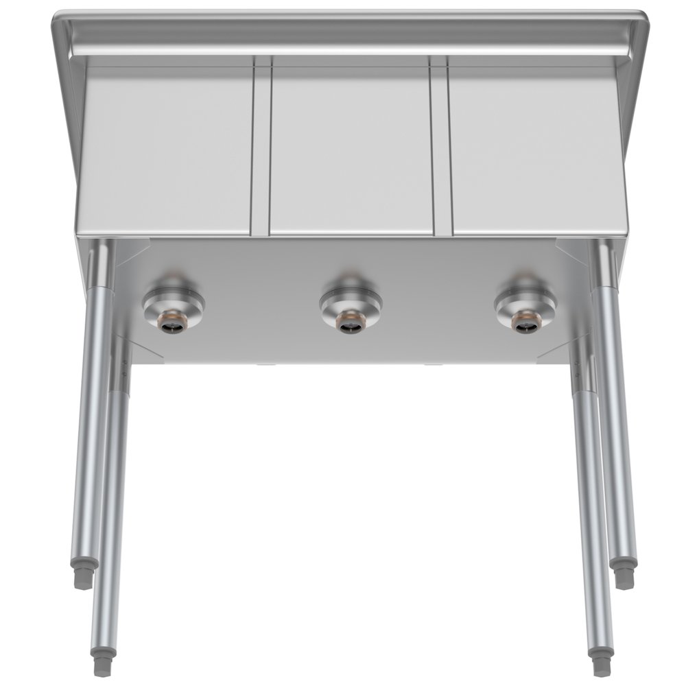 36 in. Three Compartment Sink, Bowl Size 10" x 14" x 10". Picture 6
