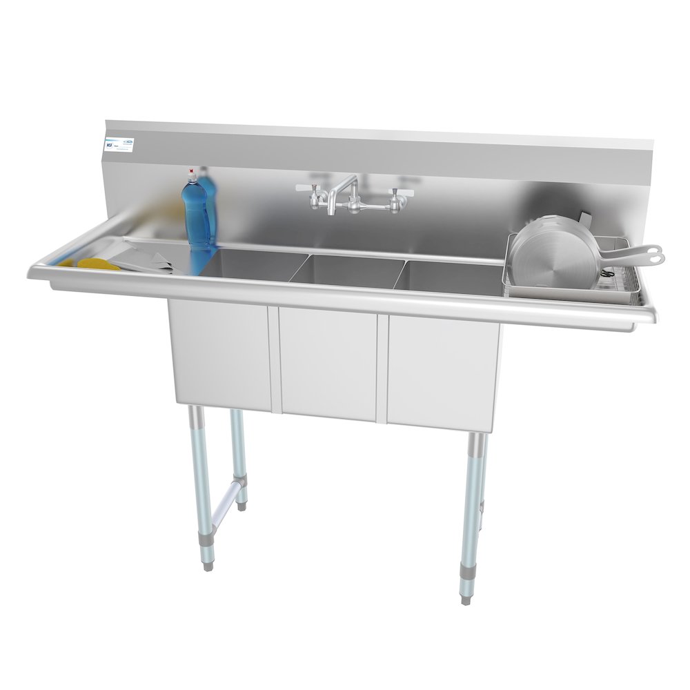 54 in. Three Compartment Sink. Picture 3