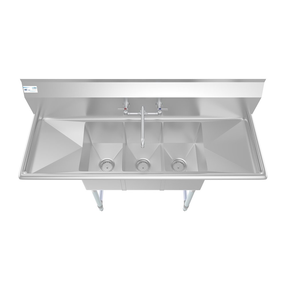 54 in. Three Compartment Sink. Picture 1