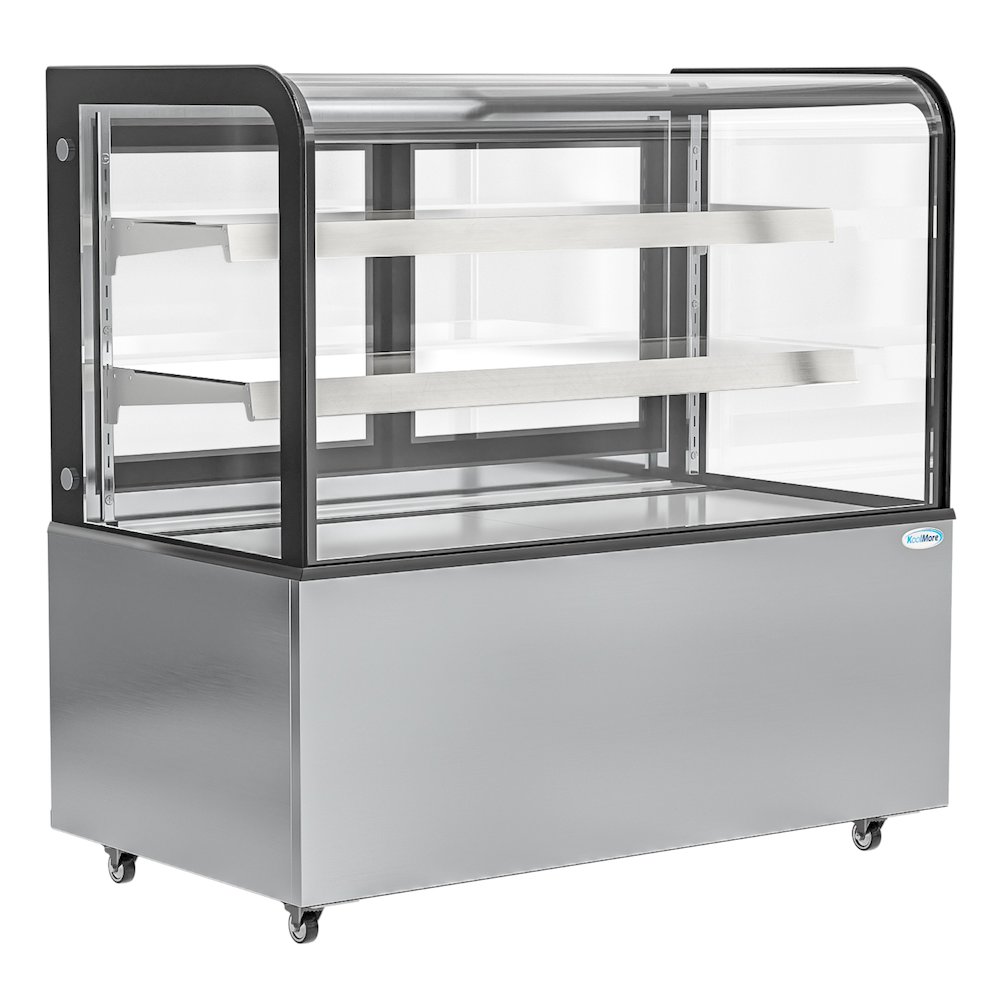 47 in. Dry Bakery Display Case with Front Curved Glass Protection, 14 cu ft.. Picture 1