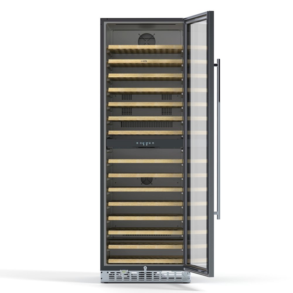 23 in. Dual Zone, Full Glass Door, Wine Cooler Refrigerator. Picture 3