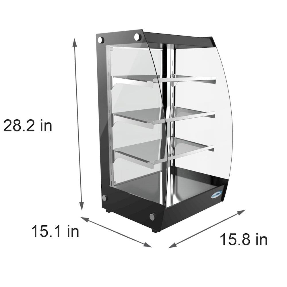 16 in. Commercial Glass Bakery Display Case, Self Service Pastry Case 2.7 ft.. Picture 8
