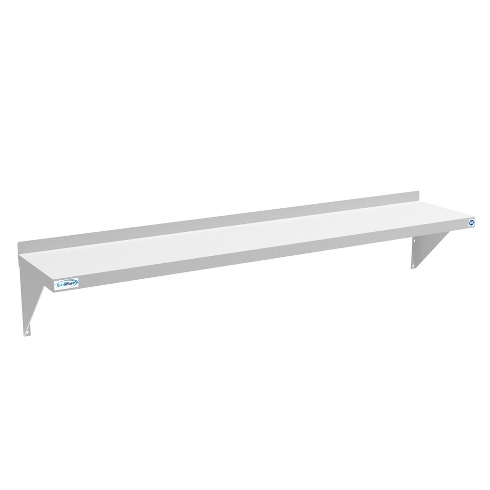 12" x 60" 18-Gauge Stainless-Steel Heavy Duty Wall Shelf,. Picture 4