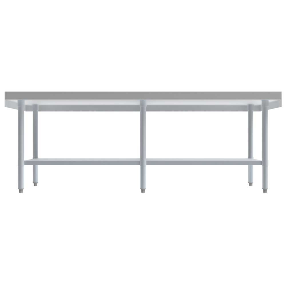 30" x 72" 16-Gauge Stainless Steel Equipment Stand with Galvanized Undershelf,. Picture 4