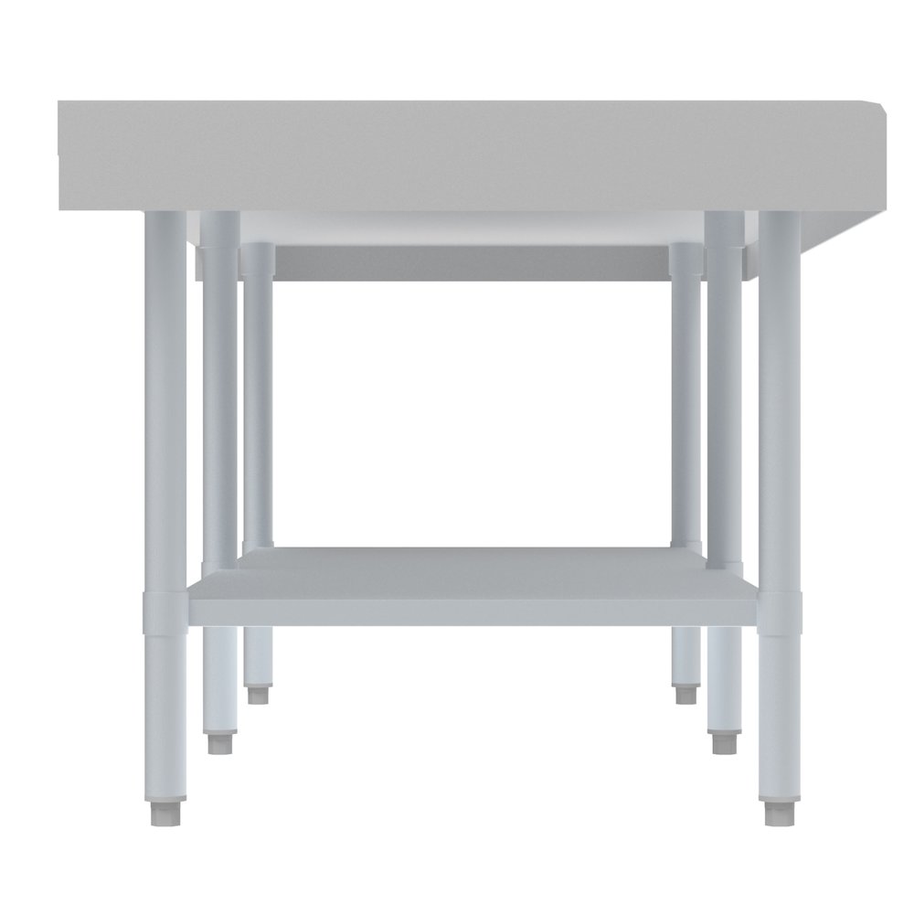 30" x 72" 16-Gauge Stainless Steel Equipment Stand with Galvanized Undershelf,. Picture 5