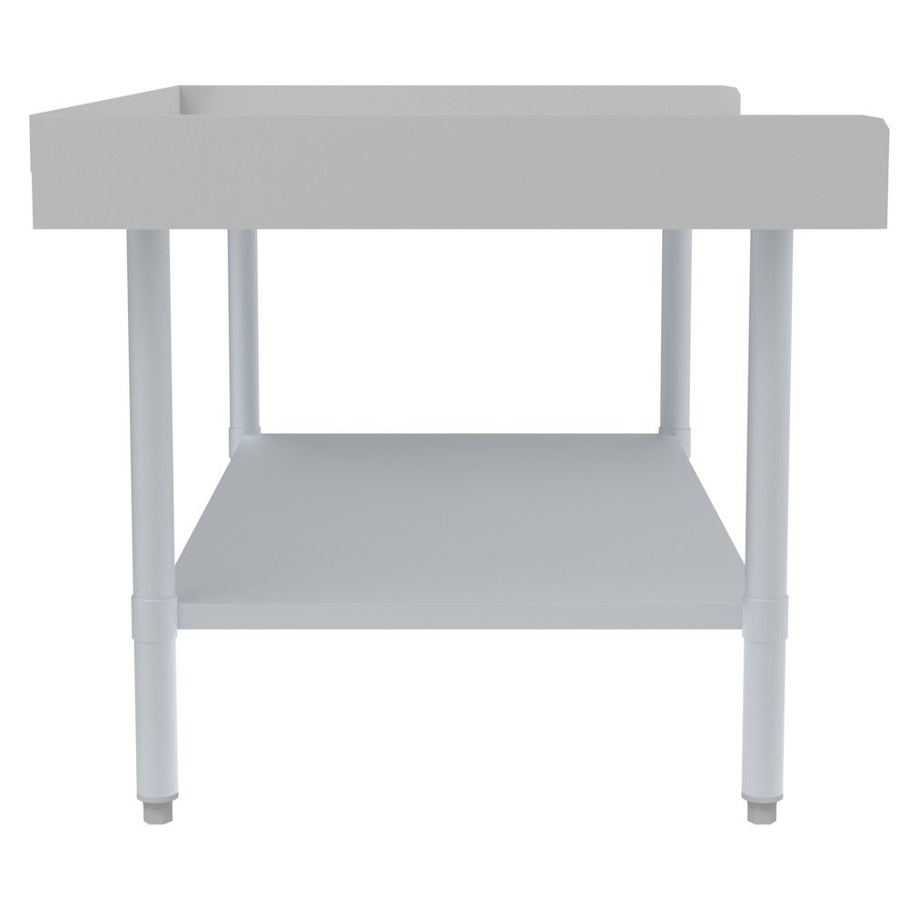 30" x 48" 16-Gauge Stainless Steel Equipment Stand with Galvanized Undershelf,. Picture 4