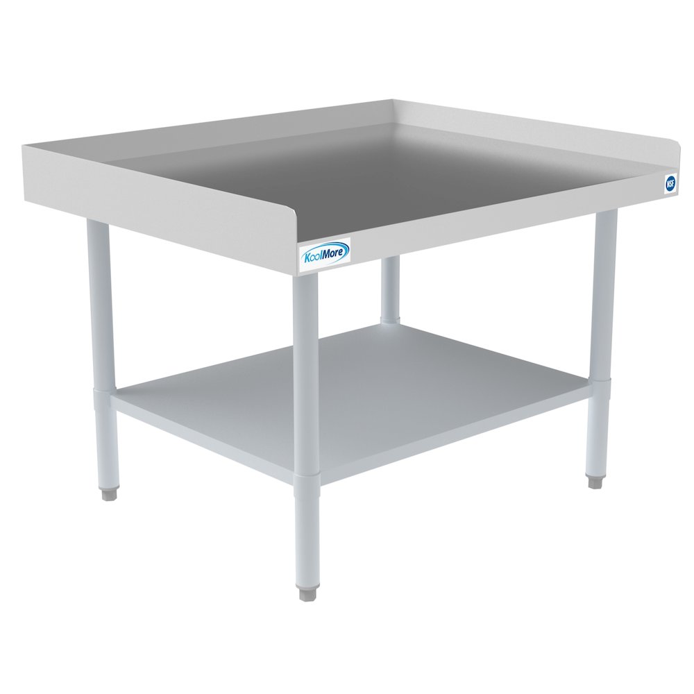30" x 36" 16-Gauge Stainless Steel Equipment Stand with Galvanized Undershelf,. Picture 1