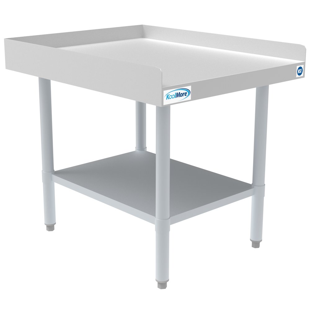 30" x 24" 16-Gauge Stainless Steel Equipment Stand with Galvanized Undershelf,. Picture 1