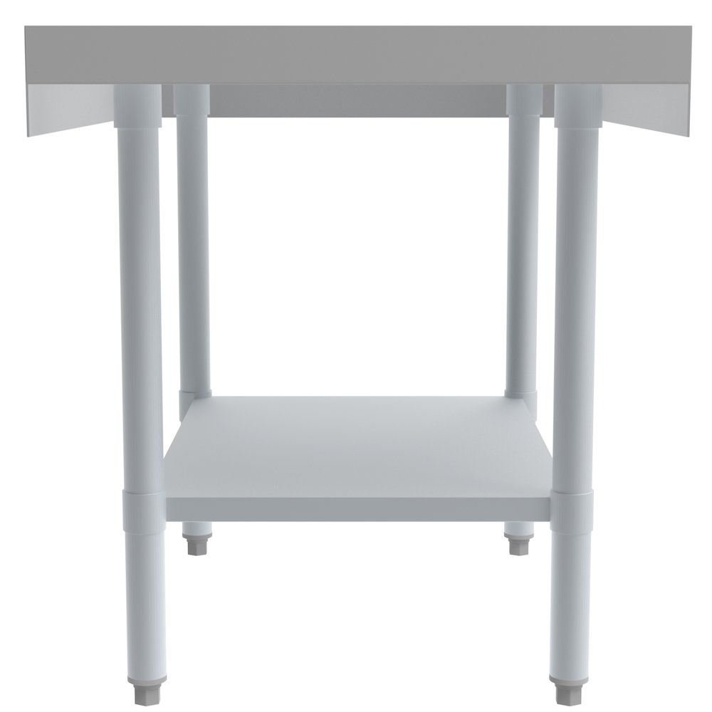 30" x 24" 16-Gauge Stainless Steel Equipment Stand with Galvanized Undershelf,. Picture 4