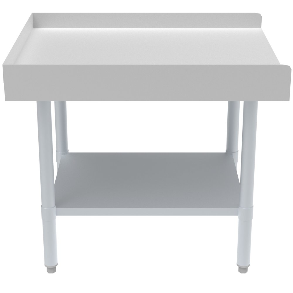 30" x 24" 16-Gauge Stainless Steel Equipment Stand with Galvanized Undershelf,. Picture 5