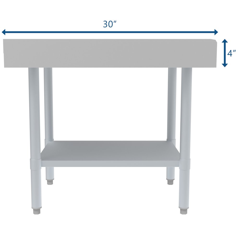 30" x 24" 16-Gauge Stainless Steel Equipment Stand with Galvanized Undershelf,. Picture 7