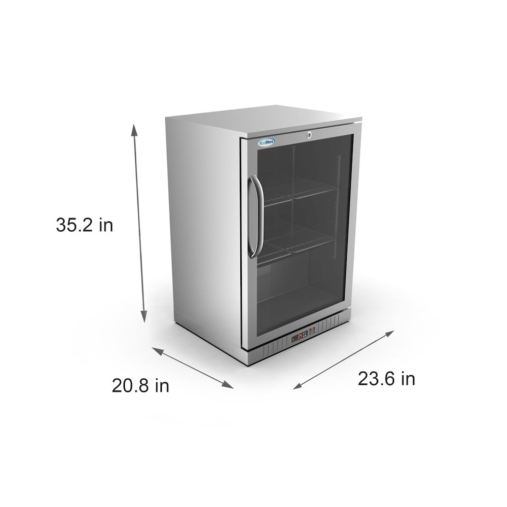 24 in. One-Door Back Bar Refrigerator - 4.1 Cu Ft.. Picture 6