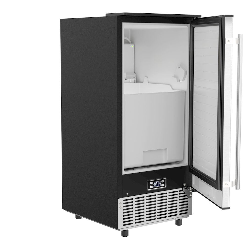 15 in. Stainless-Steel Built-In/Free-Standing Ice Maker, 75lbs/24h,. Picture 7