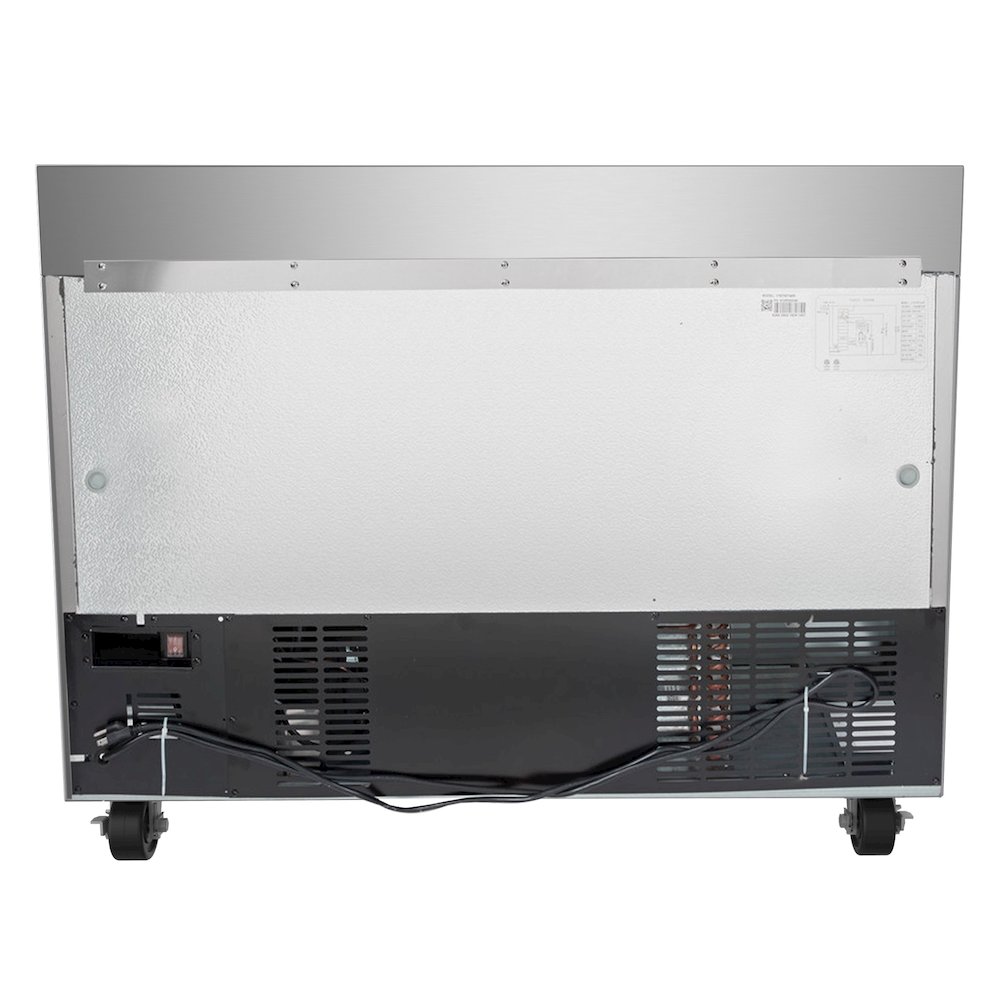 48 In. Stainless Steel Two-Door Worktop Freezer. Picture 9