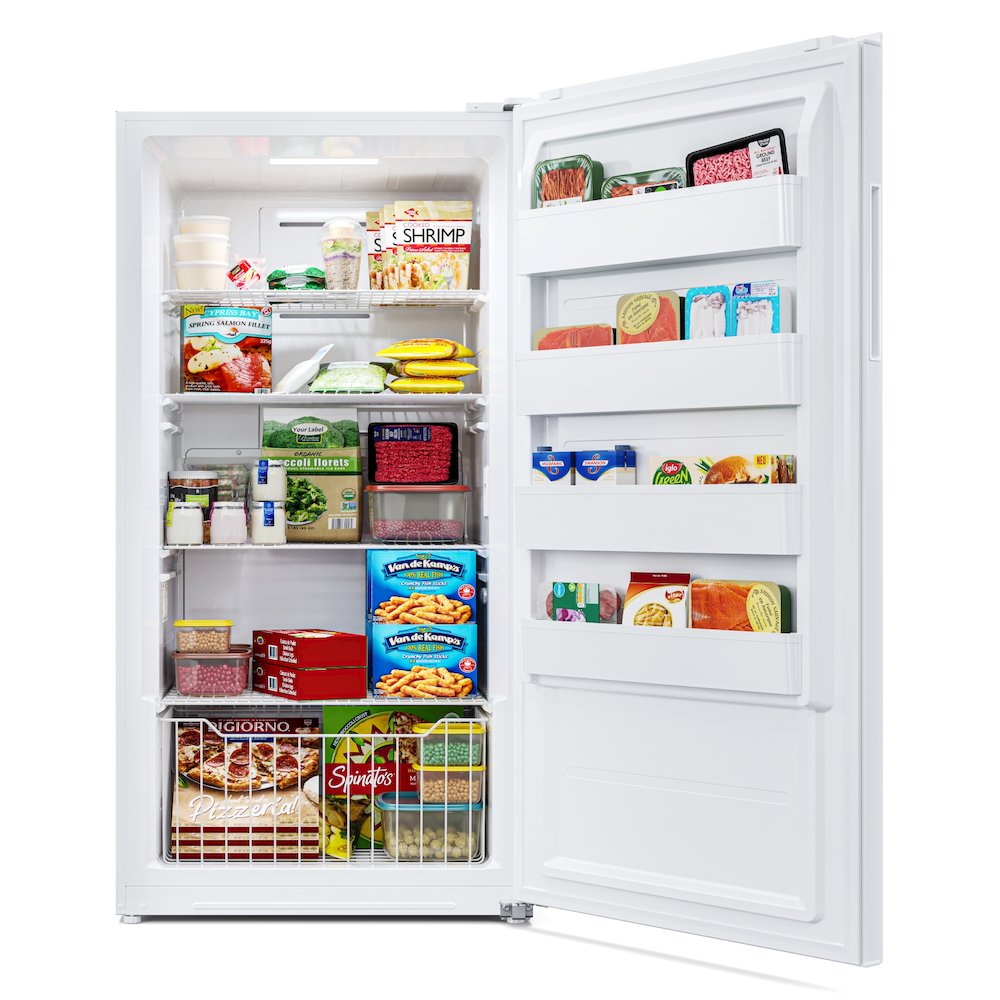 17 Cu. Ft Upright Freezer in White -. Picture 3