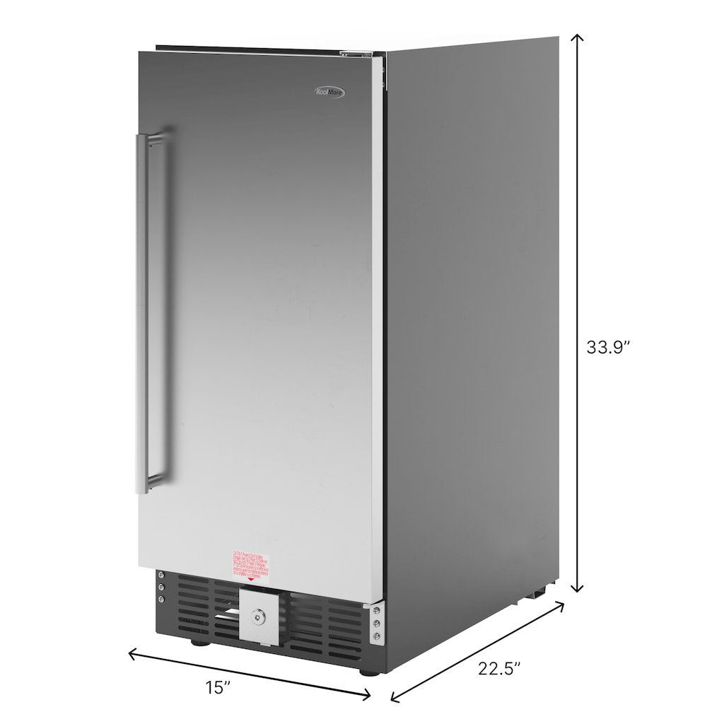 15 in. Small Stainless Steel Built-In Refrigerator and Beverage Cooler, 3 cu. Ft. Picture 8
